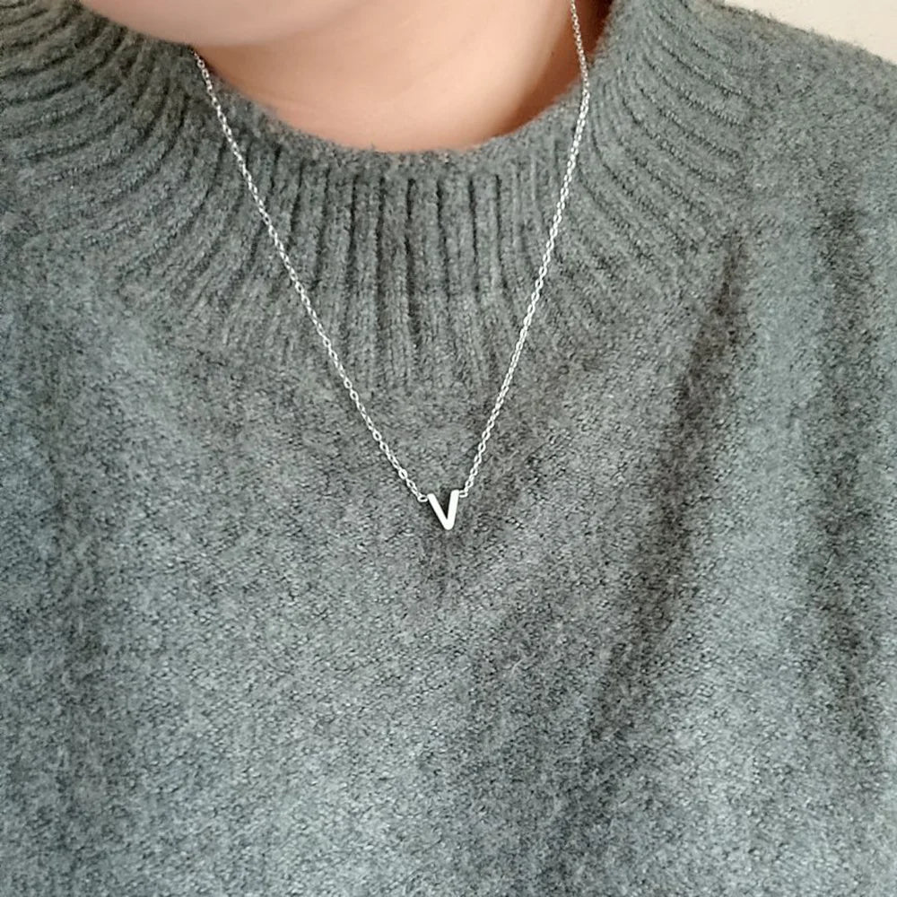 Collier en cuir Alfabet Pendentif