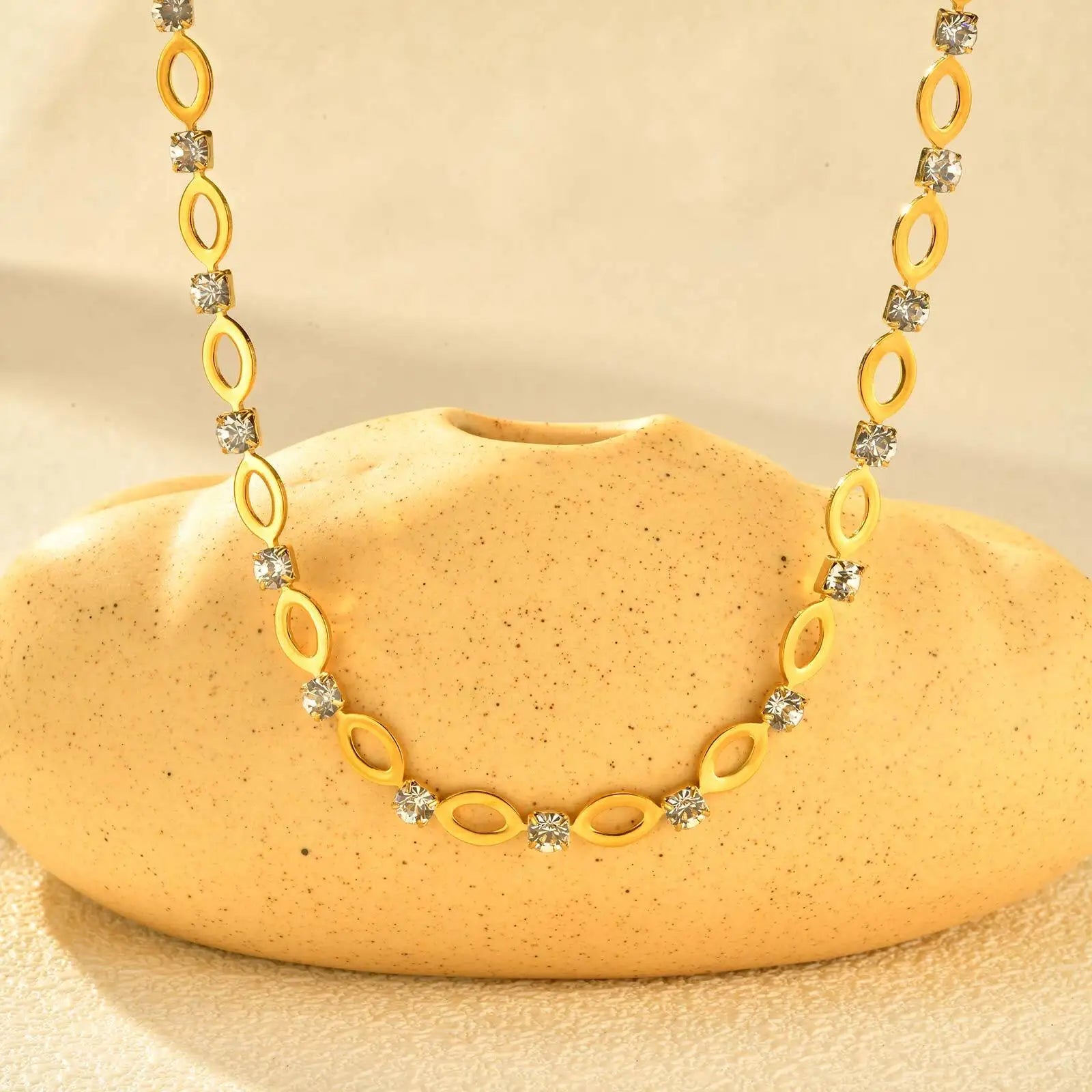 Ensemble de Liens en Zirconia Exclusif Ovale