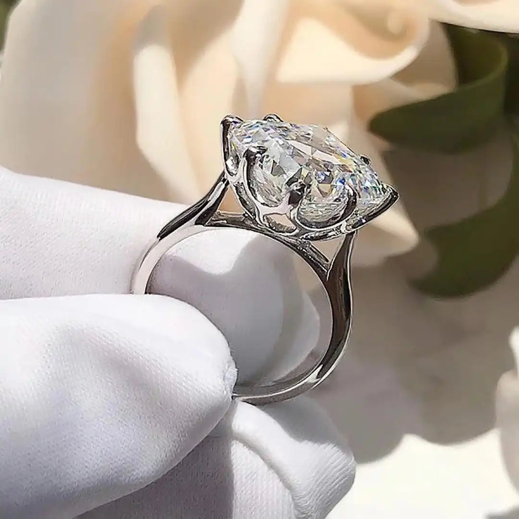 Bague en Zirconium Cubique en Or Intemporel