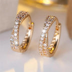 Boucles d'Oreilles en Zirconia Vintage