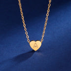 Collier Choker Initial Tidlös avec Cœur