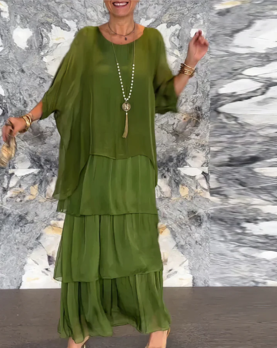 Lourdes | Robe longue fluide élégante