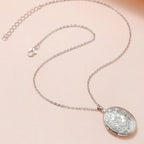 Collier Photo Oval Tidlös avec Gravure