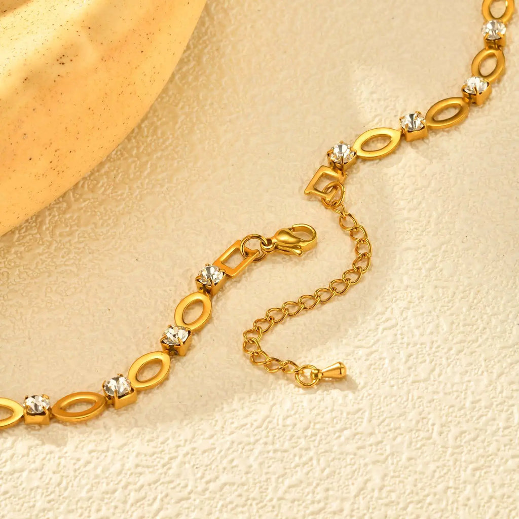 Ensemble de Liens en Zirconia Exclusif Ovale