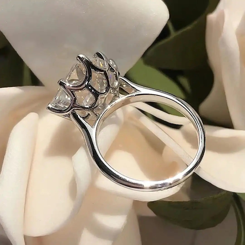 Bague en Zirconium Cubique en Or Intemporel