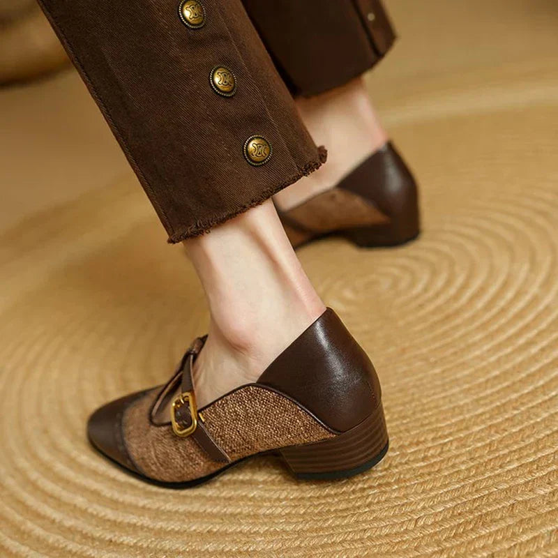 Chloé | Chaussures Vintage en Cuir avec Boucle