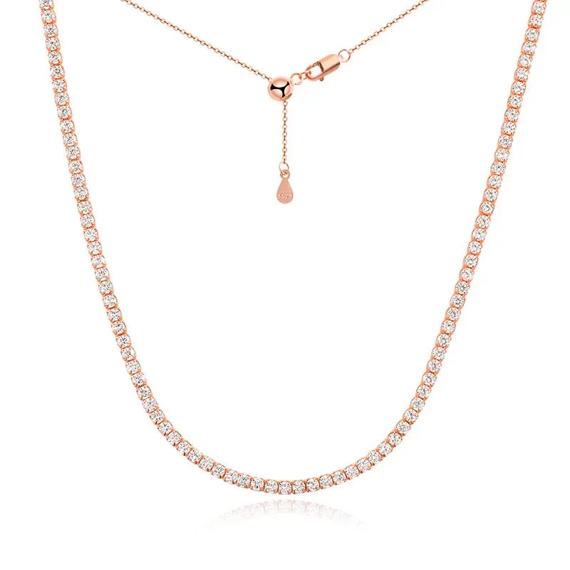 Collier de tennis Moissanite exclusif en or