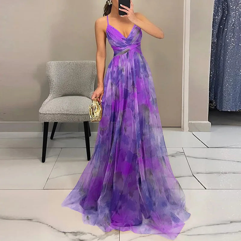 Giselle | Robe Maxi Envoûtante avec Imprimé Floral