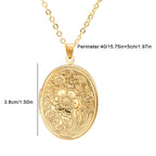 Collier Photo Oval Tidlös avec Gravure