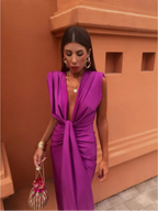 Selena | Robe Drapée Ardente