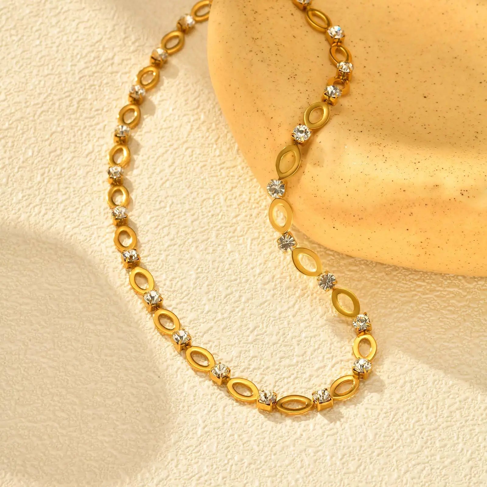 Ensemble de Liens en Zirconia Exclusif Ovale