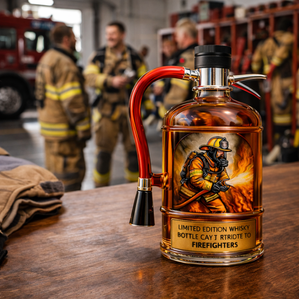 Bouteille de whisky - Édition pompier