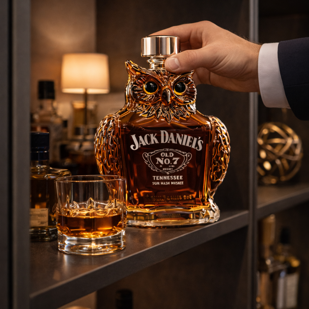 Bouteille de whisky en forme de hibou - Édition Sova