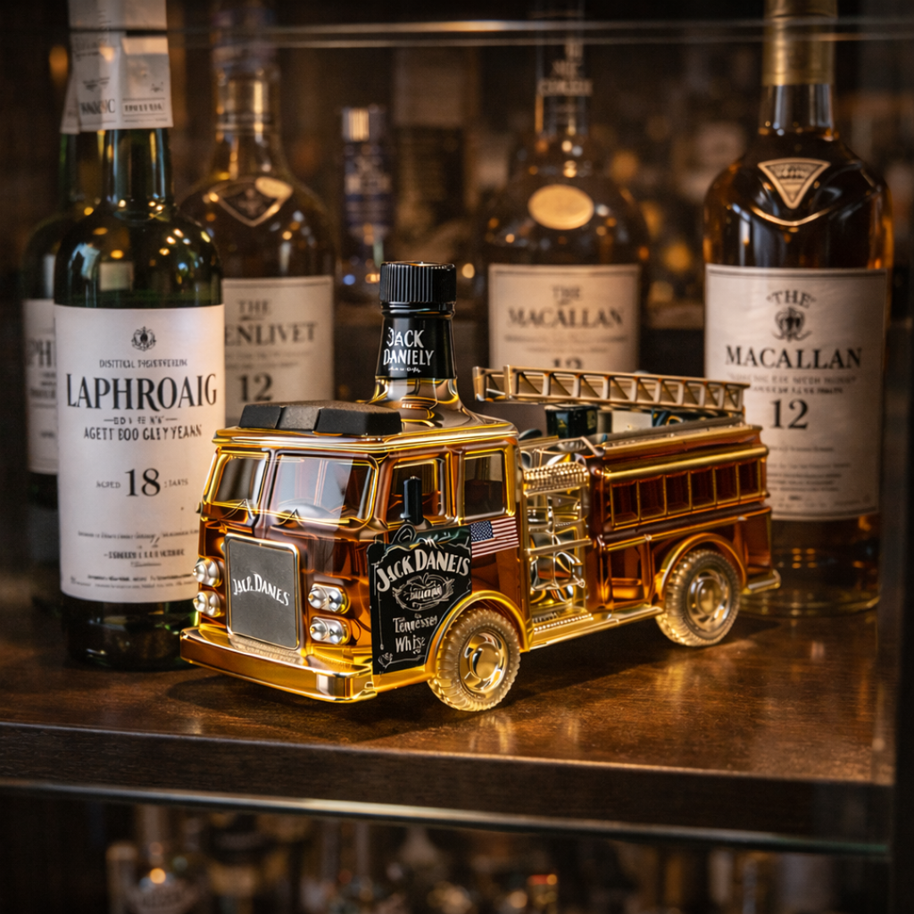 Bouteille de whisky Jack Daniel's - Édition pour pompiers