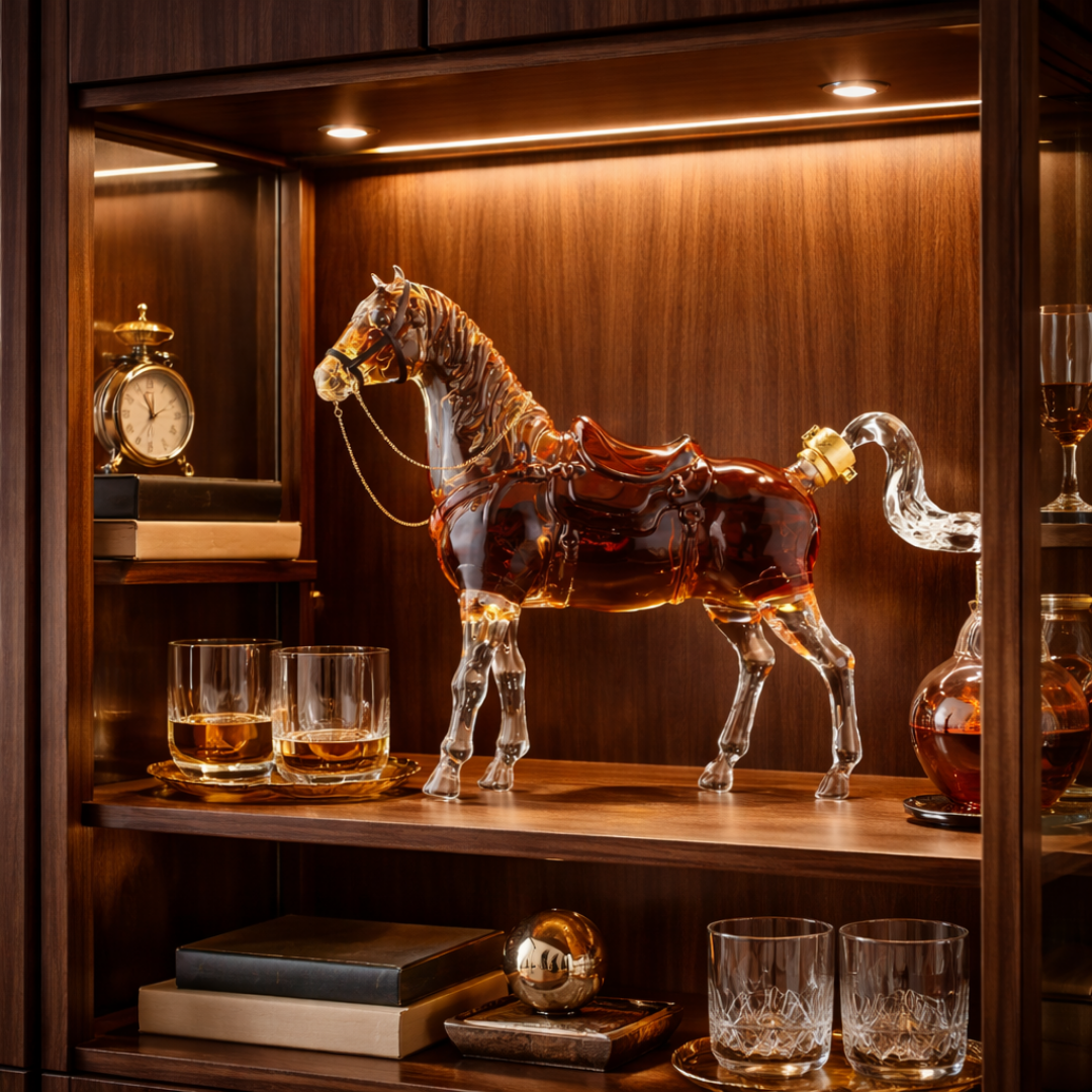 Bouteille à whisky - Édition cheval