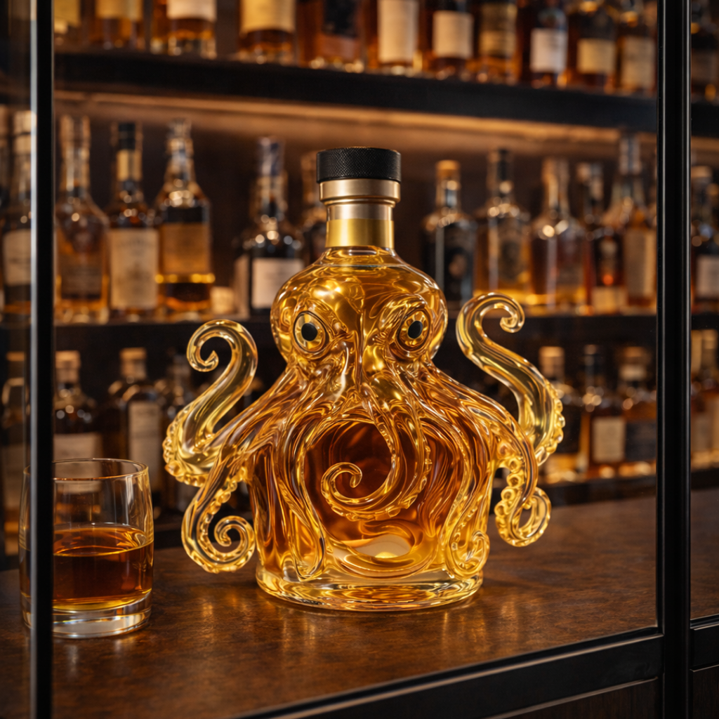 Bouteille de whisky - Édition avec pieuvre