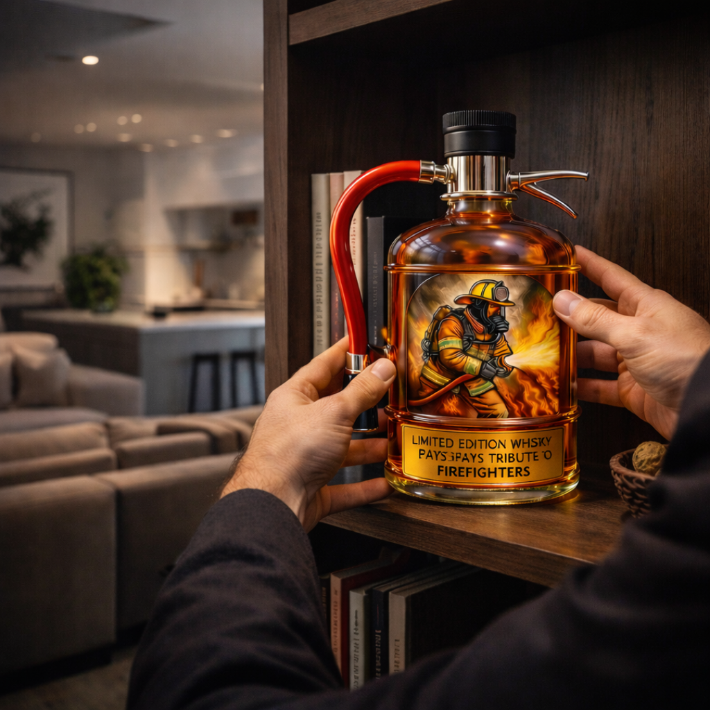 Bouteille de whisky - Édition pompier