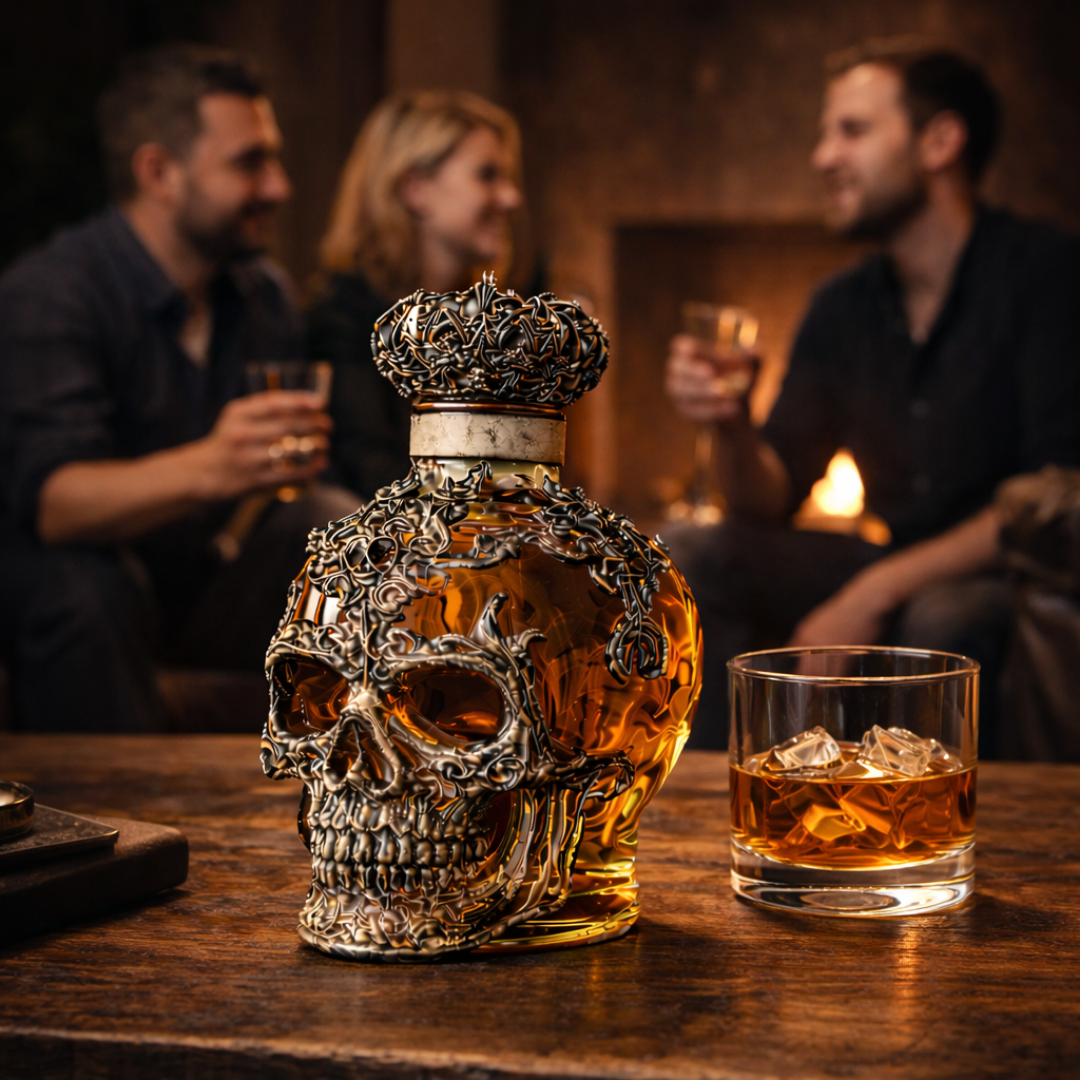 Bouteille de whisky - Édition crâne