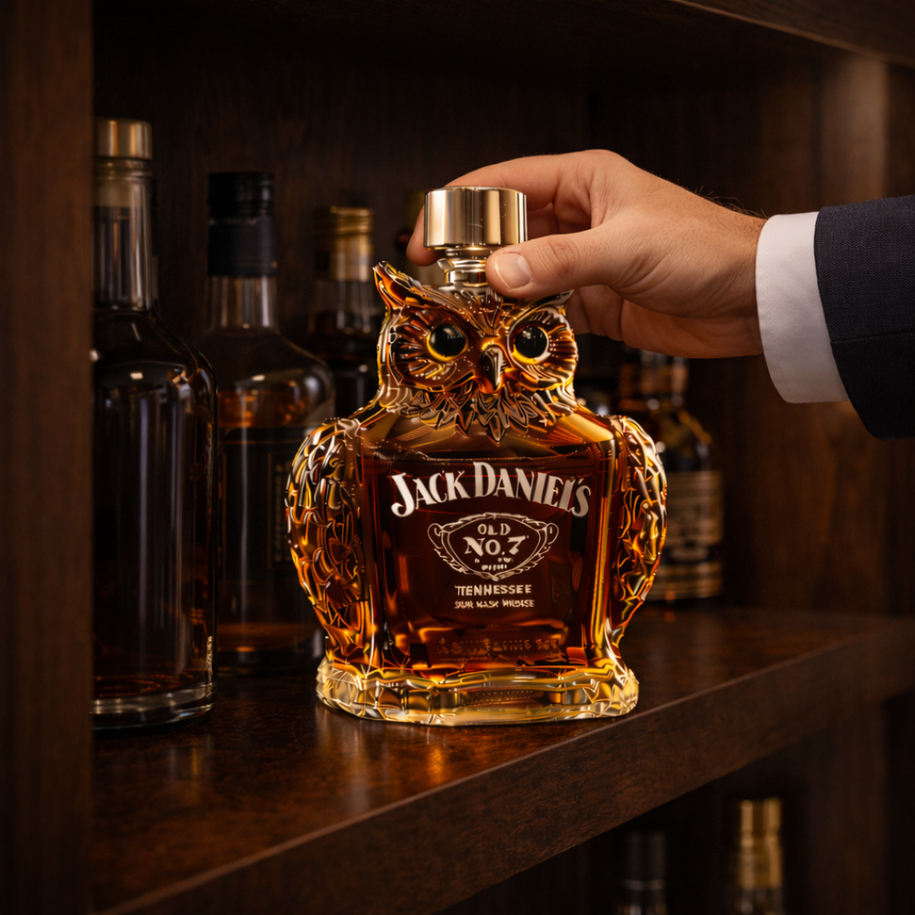 Bouteille de whisky en forme de hibou - Édition Sova