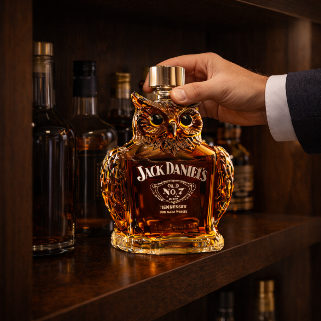 Bouteille de whisky en forme de hibou - Édition Sova