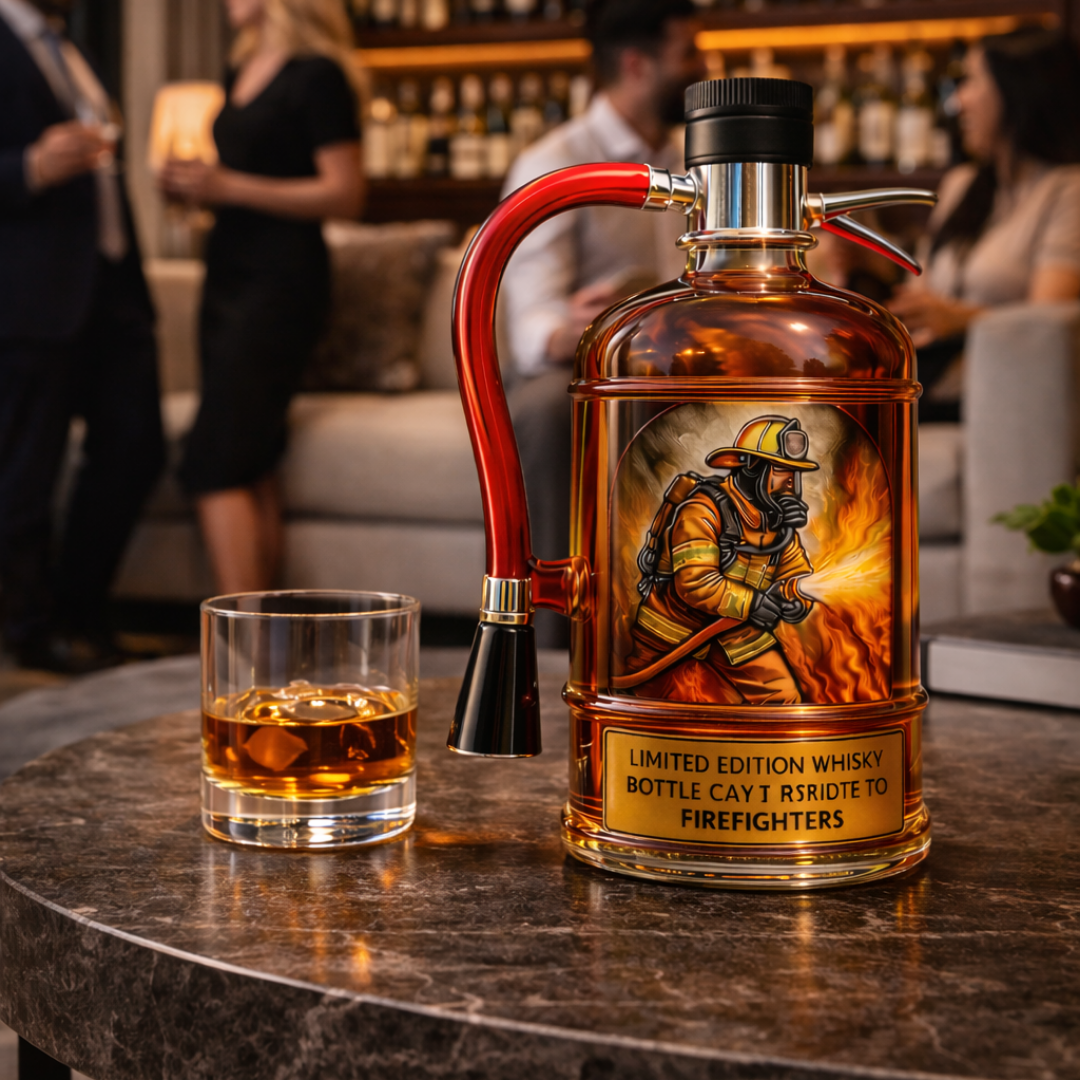 Bouteille de whisky - Édition pompier