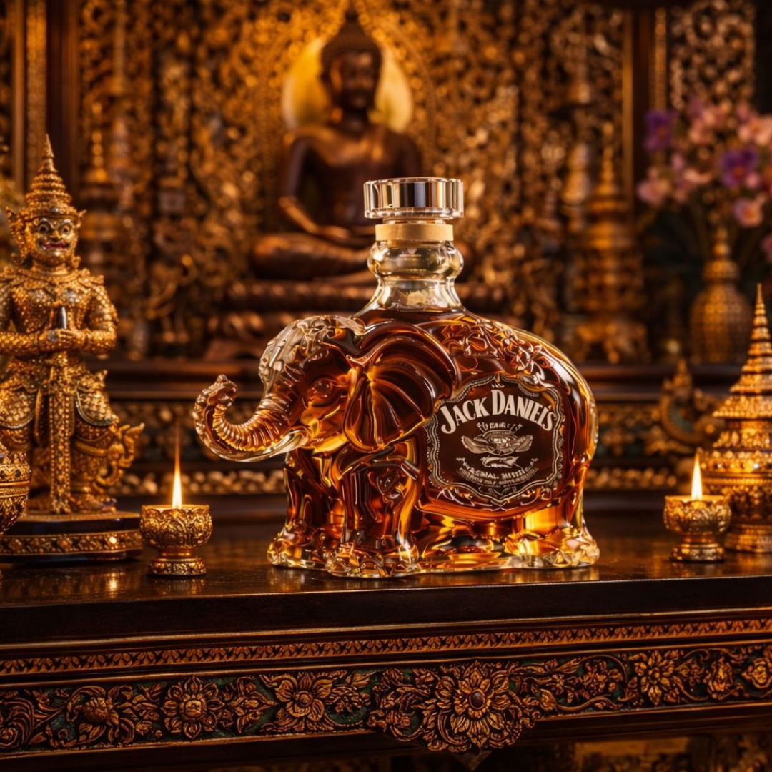 Bouteille de whisky Jack Daniel's - Édition avec Éléphant