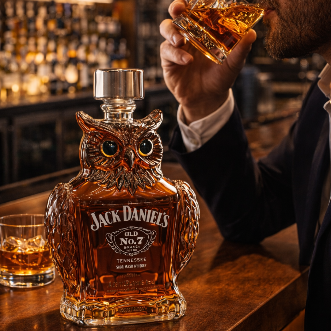 Bouteille de whisky en forme de hibou - Édition Sova