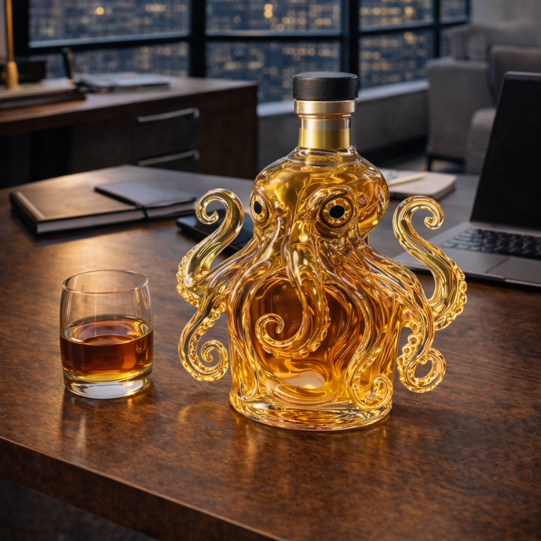 Bouteille de whisky - Édition avec pieuvre