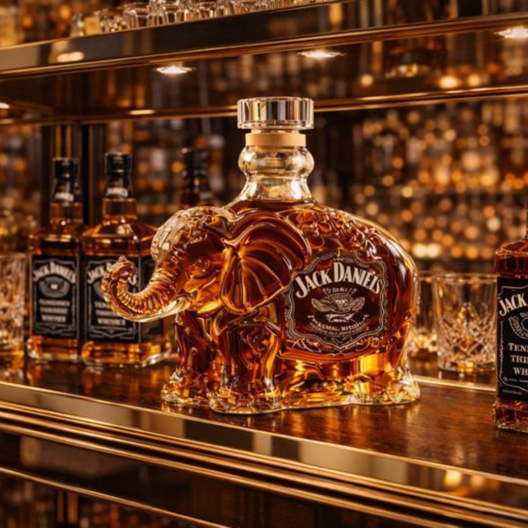 Bouteille de whisky Jack Daniel's - Édition avec Éléphant
