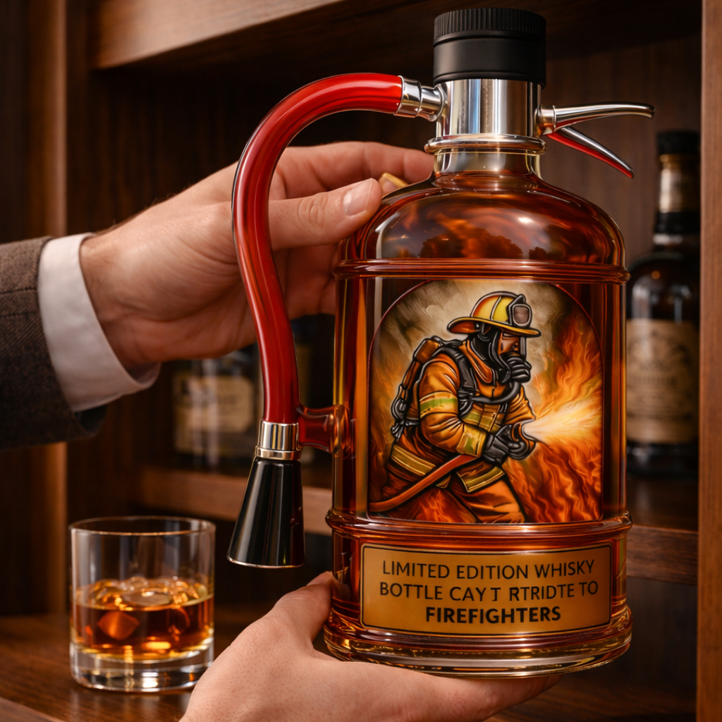 Bouteille de whisky - Édition pompier