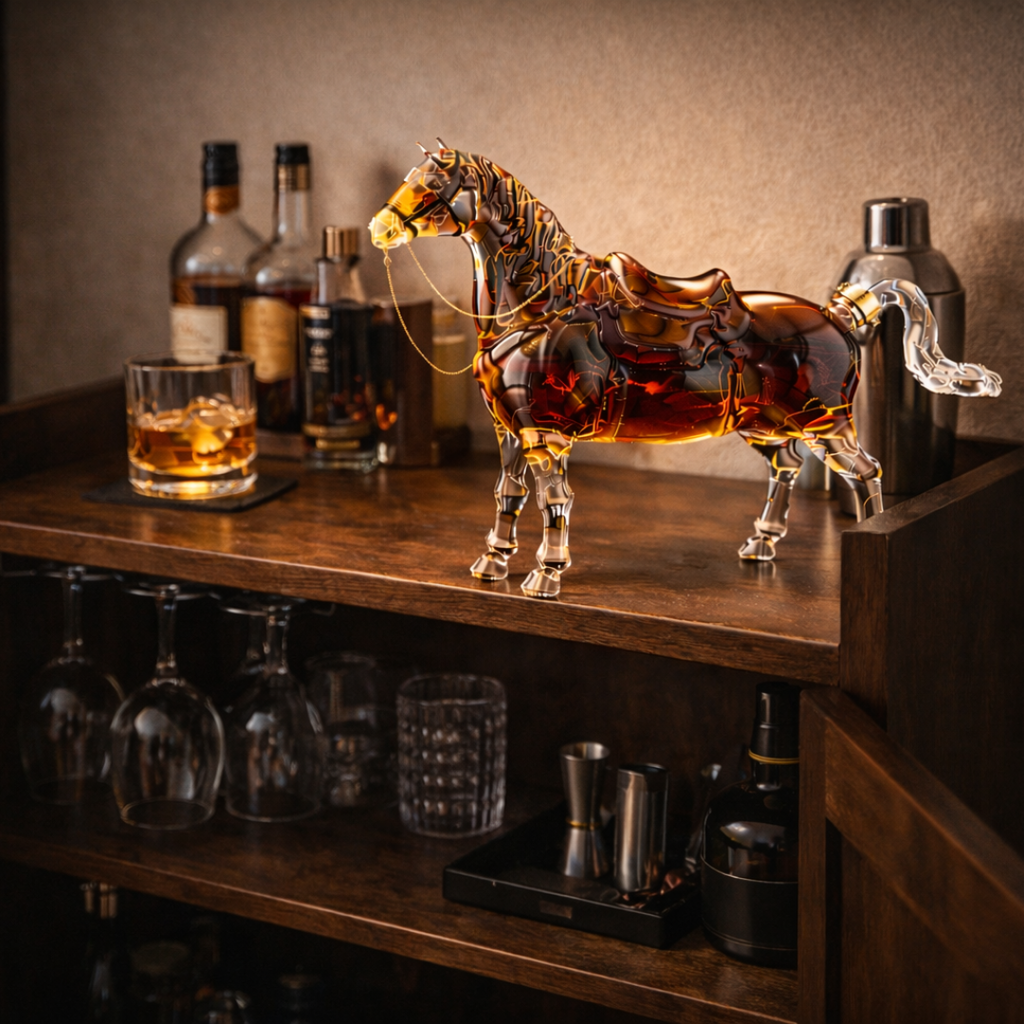 Bouteille à whisky - Édition cheval