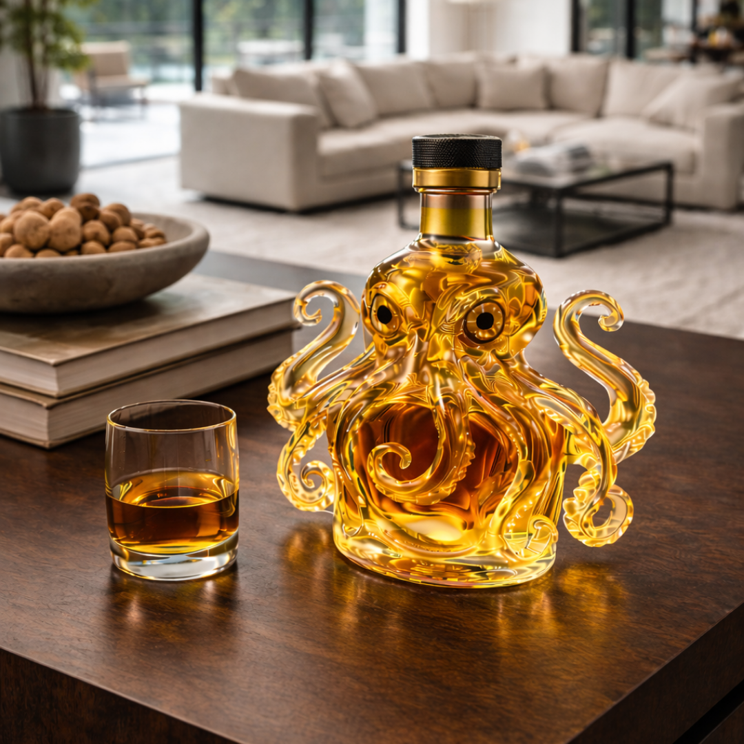 Bouteille de whisky - Édition avec pieuvre