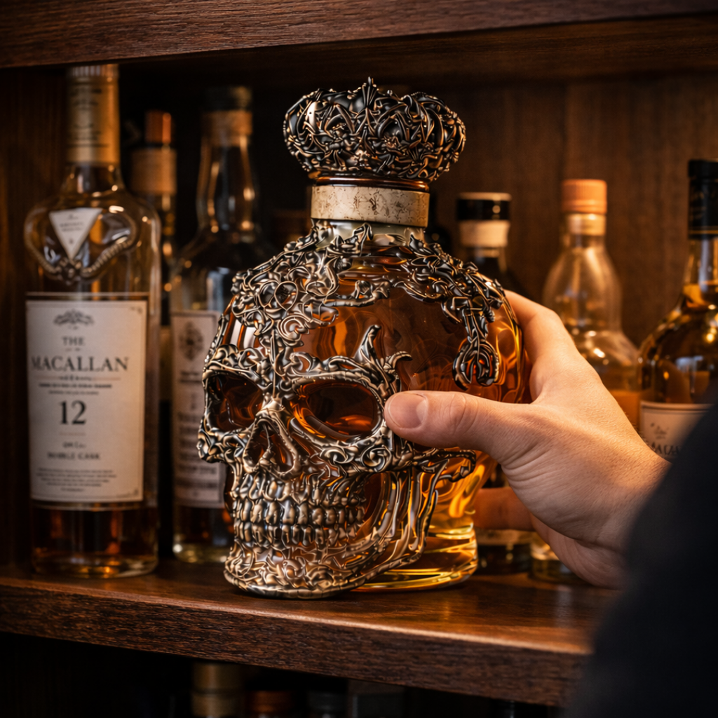 Bouteille de whisky - Édition crâne