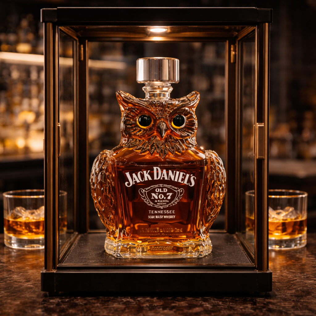 Bouteille de whisky en forme de hibou - Édition Sova