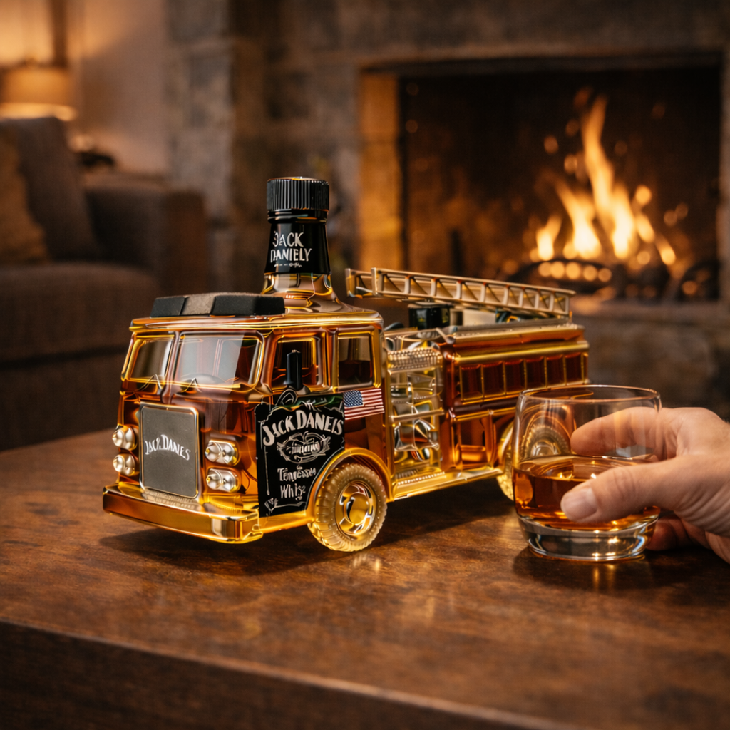 Bouteille de whisky Jack Daniel's - Édition pour pompiers