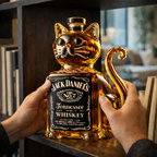 Bouteille de whisky - Édition avec un chat