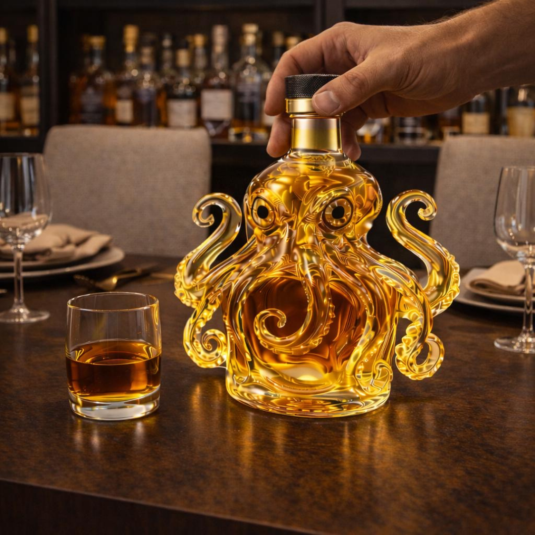 Bouteille de whisky - Édition avec pieuvre