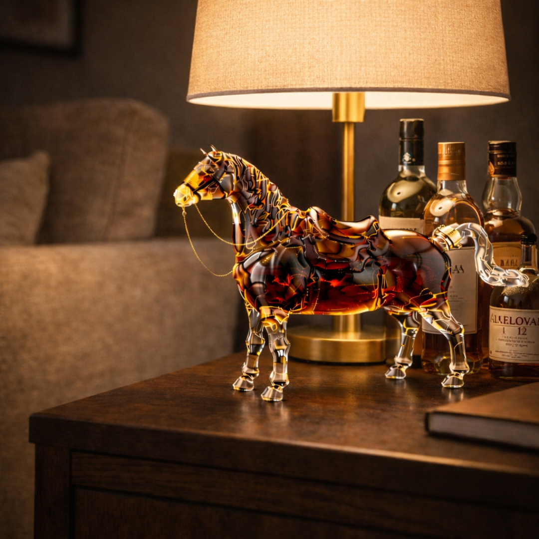 Bouteille à whisky - Édition cheval
