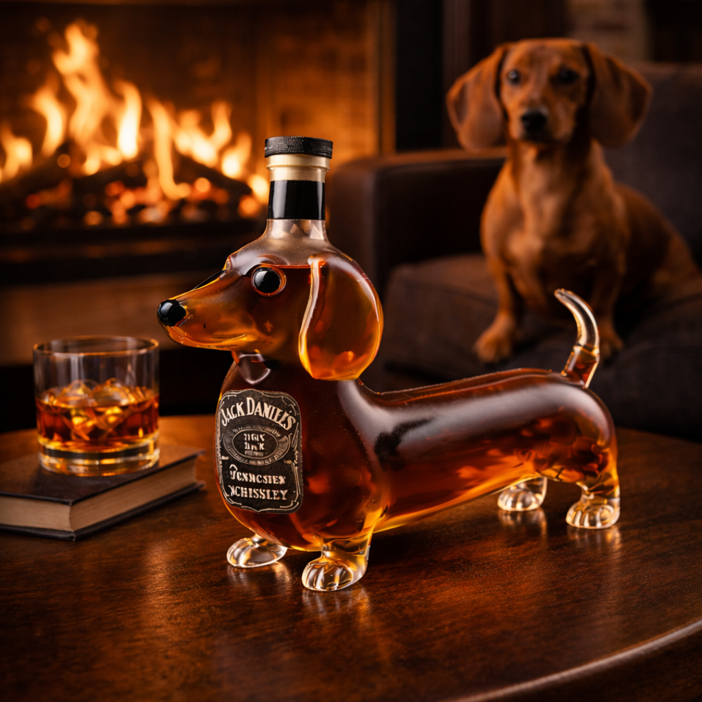 Bouteille de Jack Daniel's - Édition Dachshund