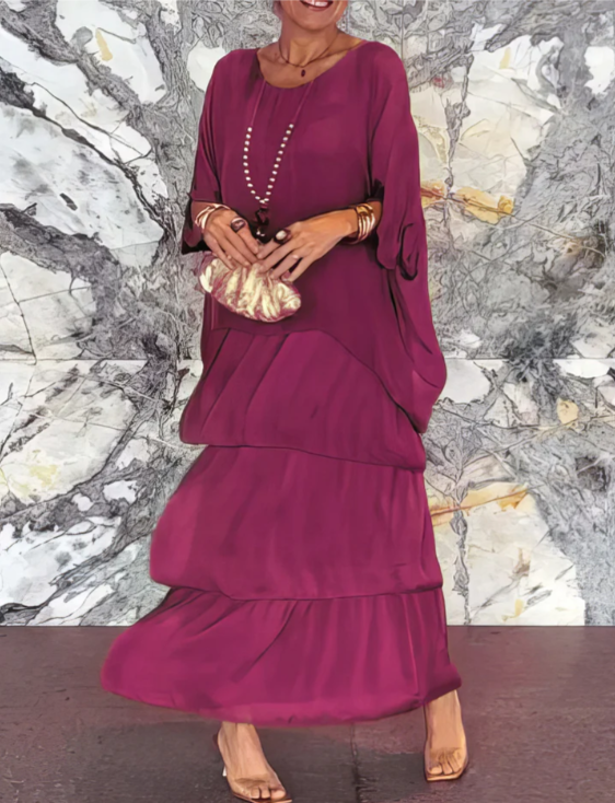 Lourdes | Robe longue fluide élégante
