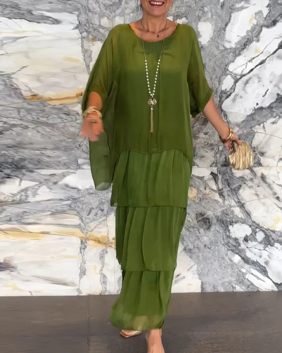 Lourdes | Robe longue fluide élégante