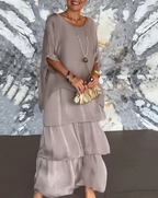 Lourdes | Robe longue fluide élégante