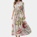 Vivienne | Robe fleurie classique et élégante