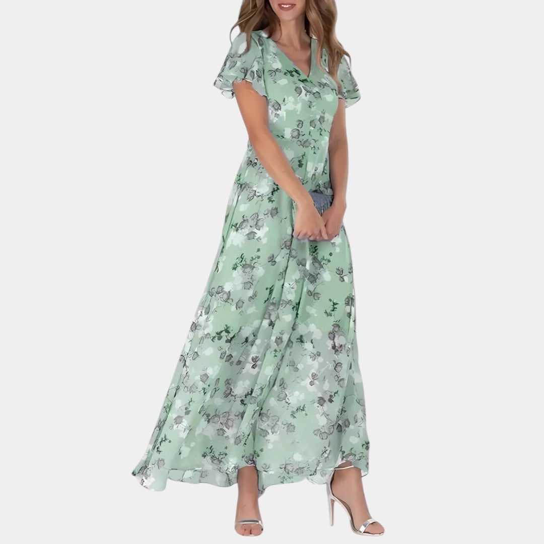 Camélia | Robe Glamoureuse Flatteuse pour le Ventre