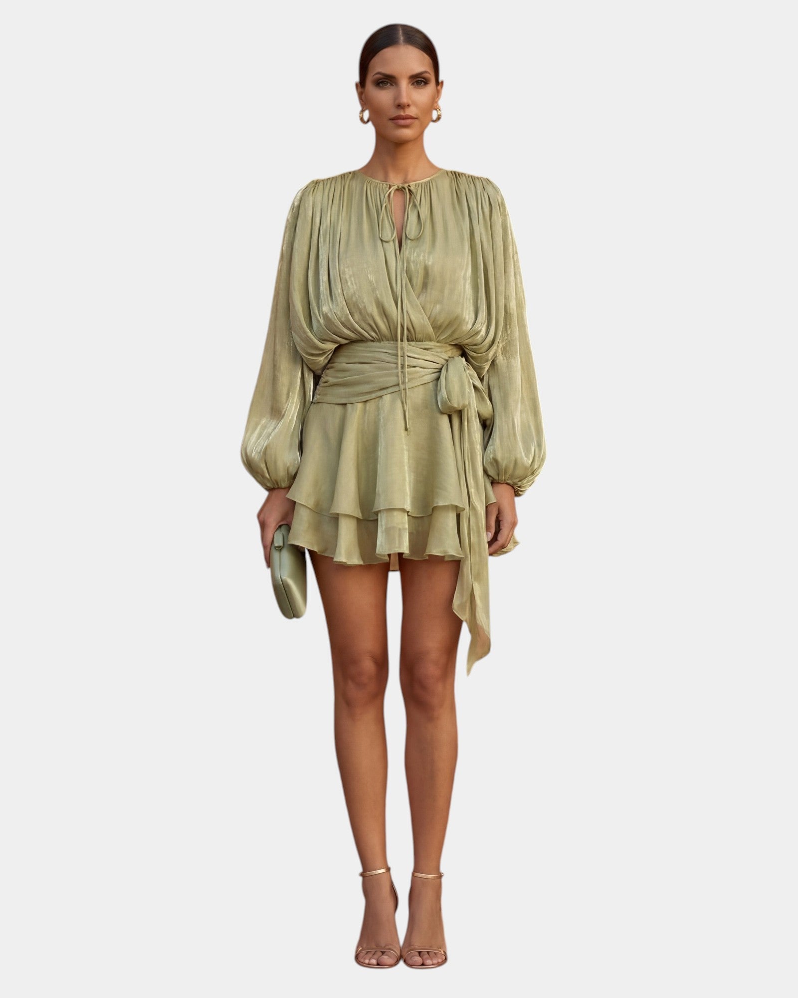 Aude | Robe courte volants