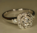 Bague en Argent Cristalline Vintage