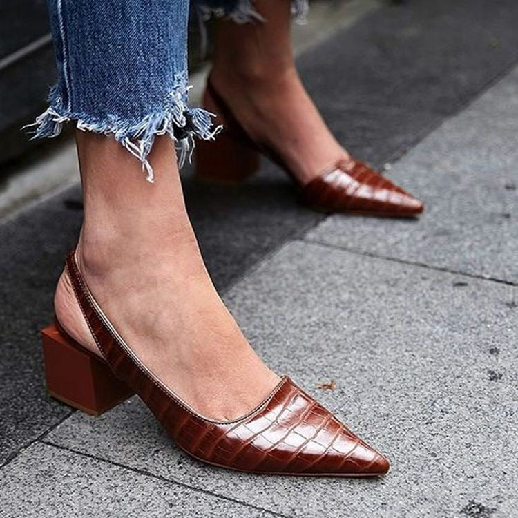 Olga - Chaussures à talons carrés élégantes