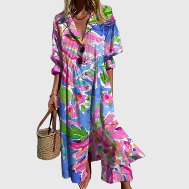 Francisca | Robe Maxi Bohème Élégante