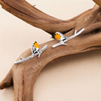 Boucles d'oreilles Oiseau Délicat Fait Main