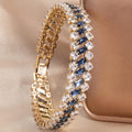 Bracelet de Pierres de Saphir Géométriques Carolina